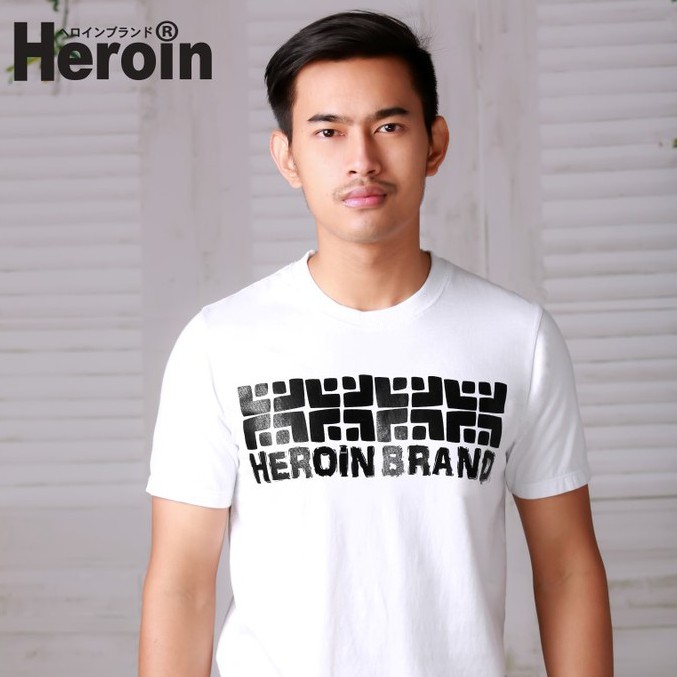 ภาพหน้าปกสินค้าHeroin เสื้อยืดสีขาว รุ่นสโตน รุ่นหล่อของแบรนด์ เท่ห์มาก จากร้าน heroinbrand.official บน Shopee