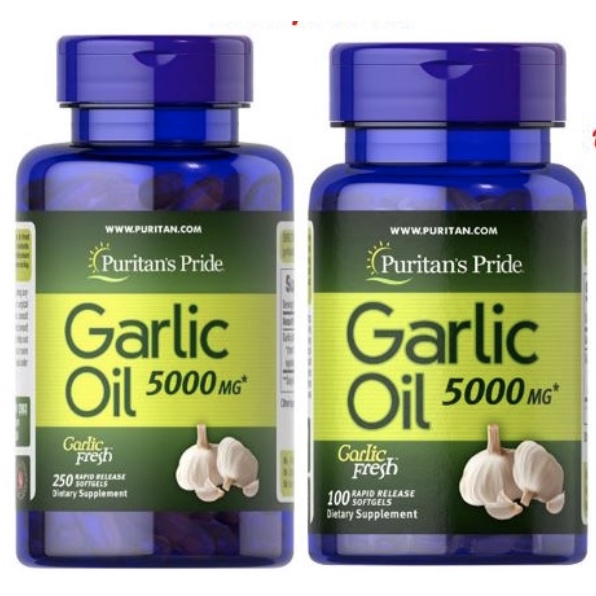 พร้อมส่ง-puritans-pride-garlic-oil-5000-mg-100-250-rapid-release-softgels