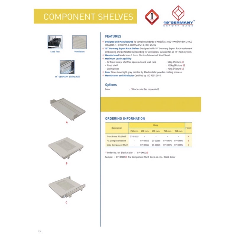 19-german-export-rack-front-panel-fix-shelf-deep-for-wall-rack-and-open-rack