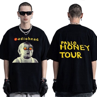 เสื้อยืด ผ้าฝ้าย พิมพ์ลาย Radiohead Pablo Honey Tour สไตล์ฮิปฮอป คลาสสิก คุณภาพสูง แฟชั่นสําหรับผู้ชาย