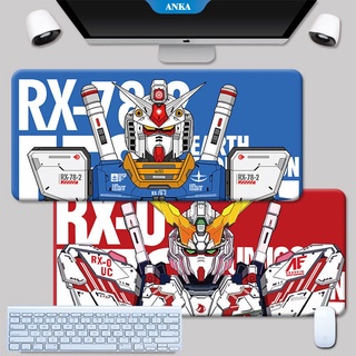 Gundam Mouse Pad ขนาดใหญ่ Anime Gundam Gaming Gaming Keyboard Pad Mobile Suit Gundam Desktop Table Mat