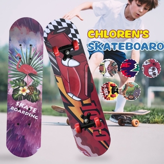 สเก็ตบอร์ด สเก็ตบอร์ดสำหรับเด็ก skateboard สเก็ตบอร์ด 4ล้อ 60cm สำหรับผู้เริ่มเล่น หัดเล่น รับน้ำหนักได้ถึง50 กิโลกรัม