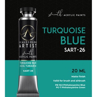 TURQUOISE BLUE สีโมเดลเกรดพรีเมี่ยม Scale 75