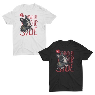 AIDEER Dog Collection เสื้อสกรีนลายหมา มีทั้งสีขาวและสีดำ STAND BY YOUR SIDE