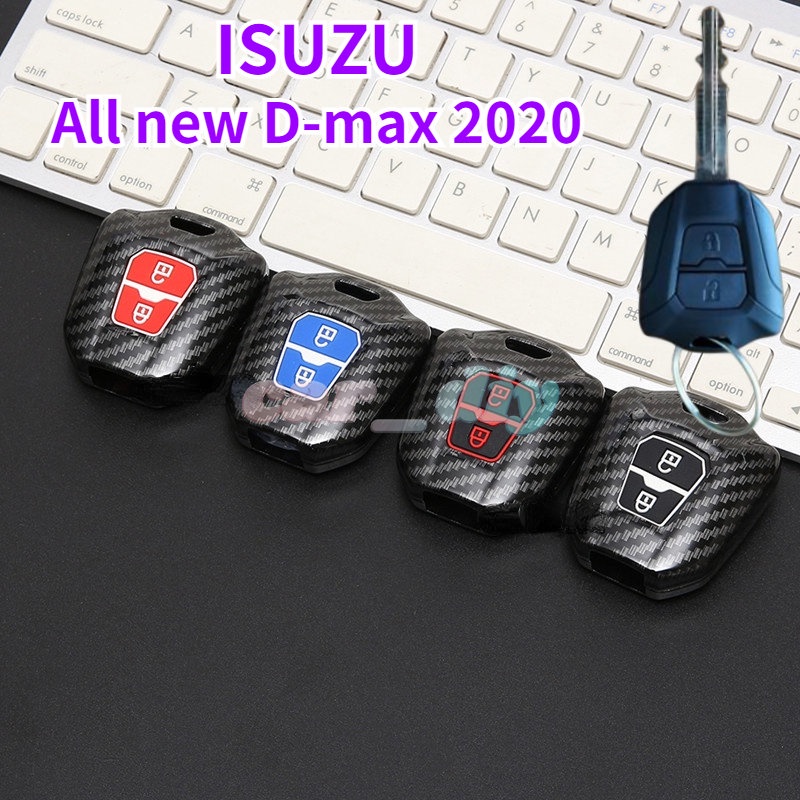 เคสกุญแจรีโมตรถยนต์-คาร์บอนไฟเบอร์-2-ปุ่ม-สําหรับ-isuzu-dmax2020-2022-isuzu-all-new-d-max1-9-3-0-dmax-2020-2022-mu-x-2022