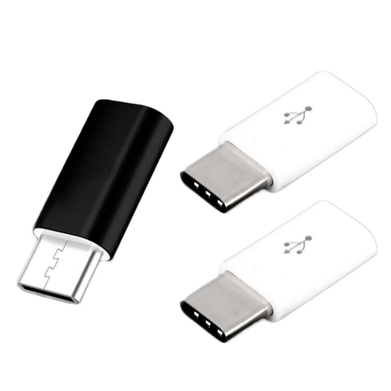 อะแดปเตอร์ USB Type C Male Connector to Micro USB Female Converter USB-C 3 ชิ้น