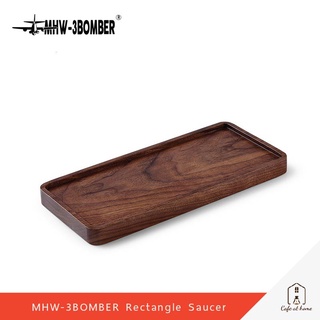 MHW-3BOMBER Rectangle Saucer ถาดเสิร์ฟกาแฟ ถาดไม้เสิร์ฟกาแฟ