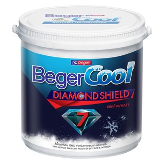 สีน้ำทาภายนอก BEGER CoolDiamond7 BASE C เนียน 9 ลิตร ตัวเลือกสีทาบ้านที่ช่วยลดความร้อน Beger Cool Diamond Shield 7 สะท้อ
