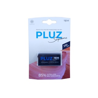 SPA pluz ถ่านชาร์จ 9V ความจุ 330 mAh (สินค้าใหม่พร้อมแพ็คเกจจำนวน 1 ก้อน)