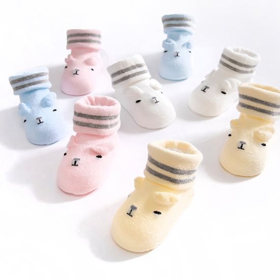 ภาพหน้าปกสินค้าF430 ถุงเท้าเด็ก ถุงเท้าเด็กทารก ถุงเท้าเด็กอ่อน ถุงเท้าเด็กแรกเกิด New Born (0-6เดือน)