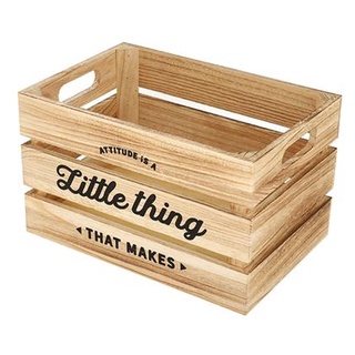 กล่องลังไม้ STACKO LITTLE THING 40x30x22 ซม. สี NATURAL