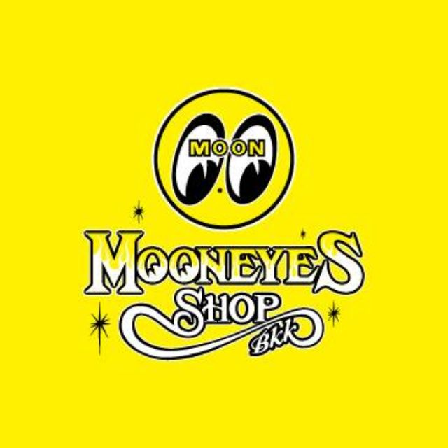 Mooneyes MOON Original Universal Shifter Knobs: Yellow or Black MQQN Logo  on Ball