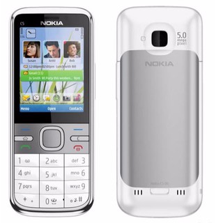 โทรศัพท์มือถือโนเกียปุ่มกด NOKIA  C5  (สีขาว) 3G/4G รุ่นใหม่2020 รองรับภาษาไทย
