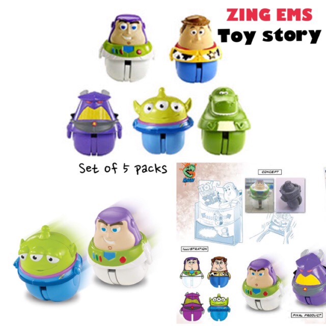 ลิขสิทธิ์-แท้-จากดิสนีย์-อเมริกา-rare-toy-story-zing-set-5-ตัว-ลิขสิทธ์แท้