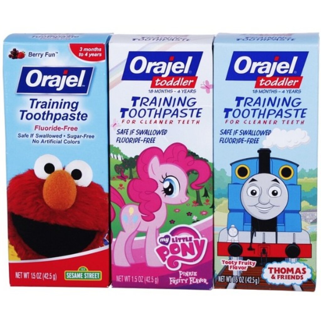 ยาสีฟันปราศจากฟลูออไรด์สำหรับเด็ก-orajel-toddler-fluoride-free