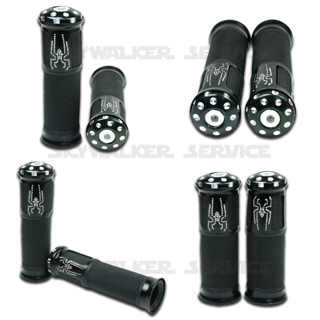RACING HAND GRIP V.3 ปลอกแฮนด์ (ลายแมงมุม) ใส่ได้ทุกรุ่น | Shopee Thailand
