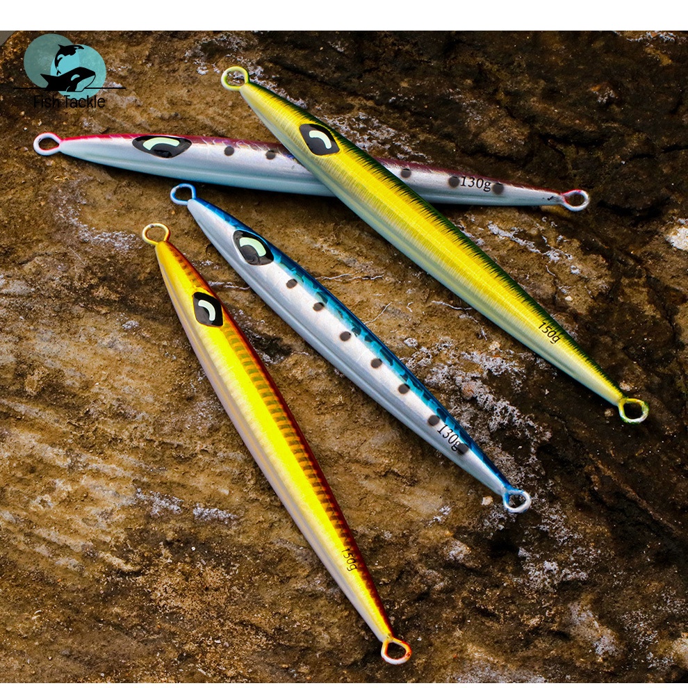 130g 150g 180g Wobble Metal Jigging Lure น้ำเค็มเหยื่อตกปลาแบบ Flat ...