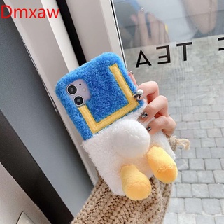 Cute Plush Case Xiaomi Redmi 9T Note 10 4G 5G 10 Pro Max 10S 9T Poco M3 Pro X3 GT Mi 11 Pro Lite Ultra Warm Case Donald Duck Carton Case