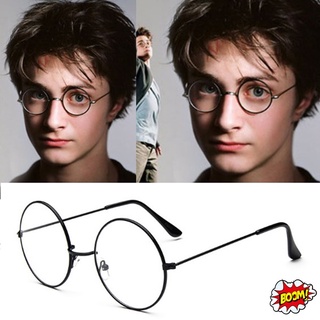 BOOM💣แว่นตาทรงกลม Harry Potter เลนส์ใส กรอบโลหะสีดำ