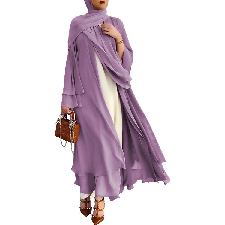 ภาพหน้าปกสินค้าAbaya เสื้อคลุมคาร์ดิแกน สไตล์มุสลิม จากร้าน haicospl2.th บน Shopee