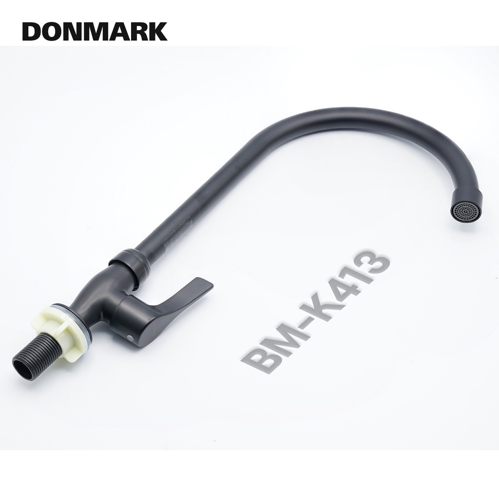 donmark-ก๊อกซิงค์ล้างจาน-ก๊อกซิงค์ดำ-สเตนเลส-เคลือบสีดำ-รุ่น-bm-k413