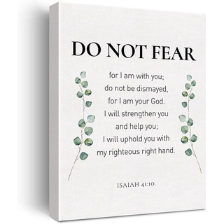 ภาพจิตรกรรมบนผ้าใบ ลายคริสเตียน Isaiah 41:10 Do Not Fear For I Am with You Do Not Be Dismayed สําหรับตกแต่งผนังบ้าน