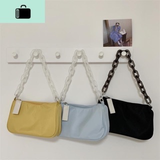 N020 กระเป๋าสะพายไหล่ และcross body ได้ ผ้าไนล่อน (ผ้าร่ม) ผ้าหนา มี 2 สายสะพาย