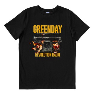 เสื้อยืดโอเวอร์ไซส์วันสีเขียว - การปฏิวัติวิทยุ | เสื้อยืด พิมพ์ลายวงดนตรี | เพลงเมอร์ช | Unisex | เสื้อยืด พิมพ์ลายดนตร