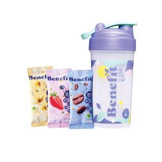 [เซตทดลอง] Benefit Protein โปรตีนจากพืช 3 ซอง + แก้วเชค : โปรตีนลีน เบเน่ฟิต Plant Protein โปรตีนสูง วีแกน เวย์โปรตีน