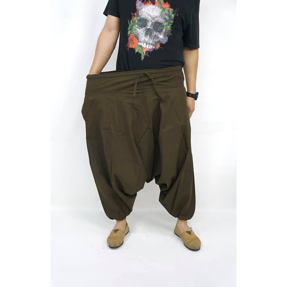 ภาพสินค้ากางเกงม้งยาว2กระเป๋าฟรีไซซ์ (Unisex) กางเกงขายาว กางเกงผ้าฝ้าย จากร้าน monsanaeshop บน Shopee ภาพที่ 1