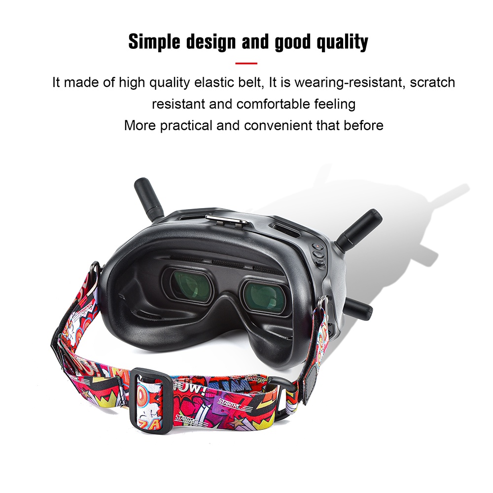 dji-fpv-googles-v2-สายรัดแบตเตอรี่-ที่คาดผม-ปรับได้-สีสันสดใส-สําหรับ-vr-goggles-headband-kerchief-dji-fpv-drone-อุปกรณ์เสริม