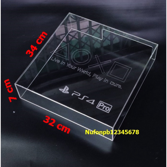 ภาพหน้าปกสินค้ากล่องครอบเครื่อง Playstation 4 Pro แนวนอน สำหรับกันฝุ่น