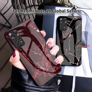 เคสโทรศัพท์มือถือกระจกนิรภัย กันกระแทก สําหรับ Xiaomi Redmi Note 11 Global 11S 11Pro Note11 Pro + 4G 5G