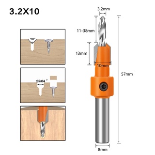 New Hexagon-Shank Countersink Drill Bit Woodworking Screw Wood Hole Drill Bits