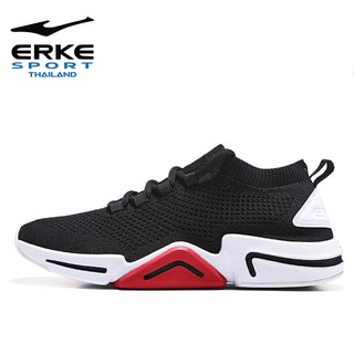 ERKE Free Flyknit (Mid) รองเท้าผ้าใบ สไตล์สปอร์ตแฟชั่น รองเท้าแฟชั่น