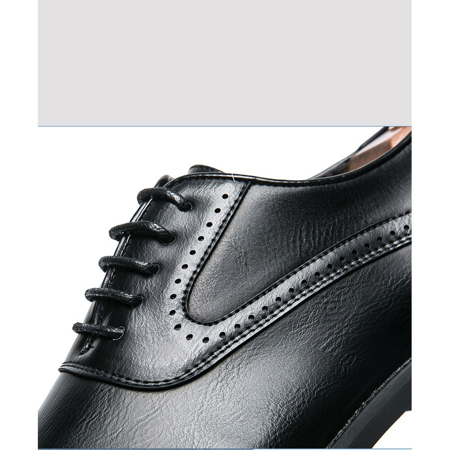ภาพสินค้ารองเท้าหนังออกซฟอร์ด สำหรับผู้ชาย ไซซ์ 38- 48 จากร้าน prelesty.th บน Shopee ภาพที่ 4