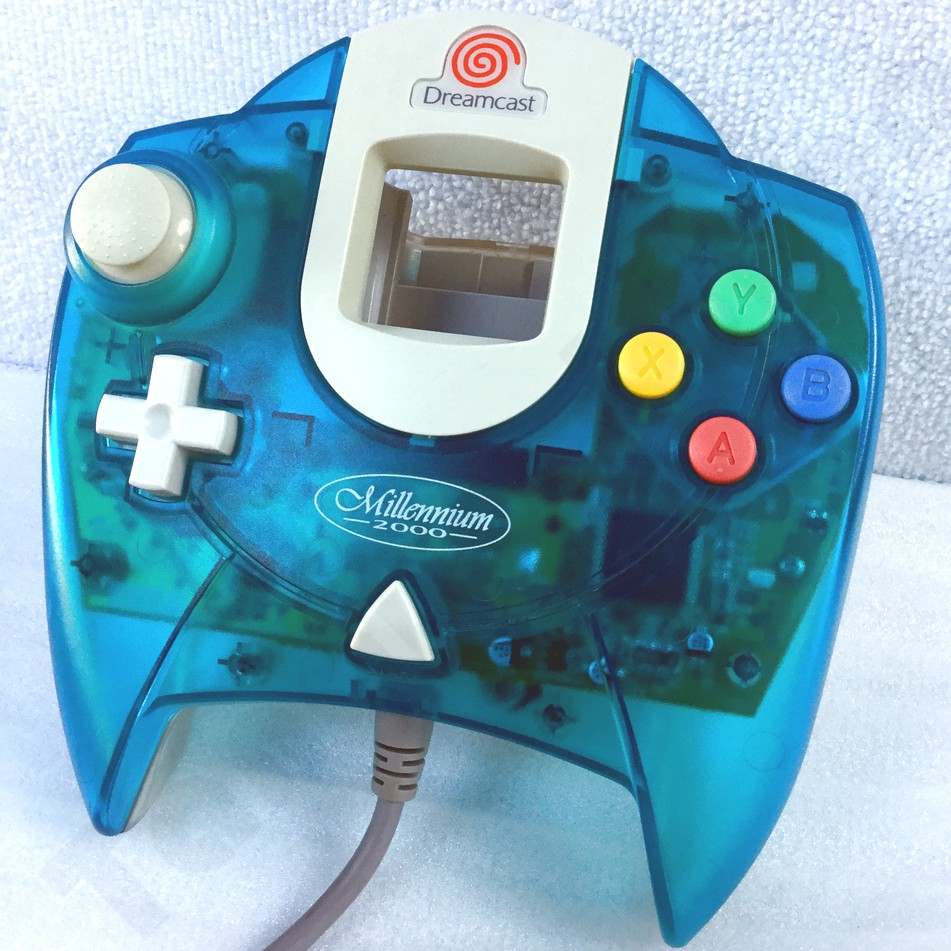 จอยดรีมคาสท์ & VMU สี Aqua Blue / Dreamcast Aqua Blue Controller & VMU ...