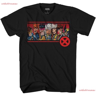 เสื้อยืดโอเวอร์ไซส์แฟชั่นที่กำหนดเอง ฮีโร่พลังเทพเจ้า มาร์เวลคอมิกส์ Marvel X-Men 90s Team Wolverine Gambit Rogue Tee M
