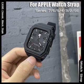 ภาพหน้าปกสินค้าสายนาฬิกาข้อมือซิลิโคนสําหรับ Apple Watch Series 7 45 มม. 41 มม. T500 X7 T5 T55 Ft50 W26 W46 W56 44 มม. 42 มม. 38 มม. ซึ่งคุณอาจชอบสินค้านี้