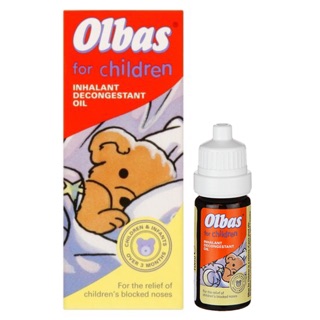 ✈️PRE-ORDER✈️ น้ำมันหอมระเหยลดอาการคัดจมูกสำหรับเด็ก Olbas for Children Inhalant Decongestant Oil