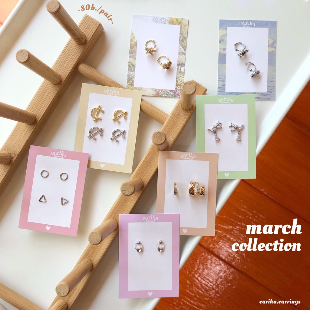 earika-earrings-ต่างหูเงินแท้-s92-5-เจาะ-หนีบ-เหมาะสำหรับคนแพ้ง่าย-คอลเลคชั่นต้นเดือนมีนาคม-1