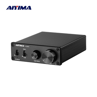 Aiyima A1001 TPA3116D2 เครื่องขยายเสียงซับวูฟเฟอร์ ความถี่เต็ม และเบส สเตอริโอ สลับได้ สําหรับโฮมเธียเตอร์