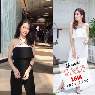 สินค้า Clearance Sale‼ จั๊มสูท - EL0111 Edina Jumpsuit | Evalynbrand👗✨