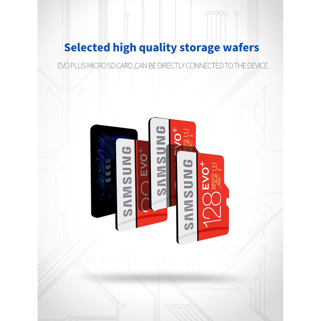 ภาพสินค้าเมมโมรี่การ์ด Samsung Micro Sd Card Sdhc Class 10 Mini Sdxc 4k สีแดง จากร้าน weixuan66.th บน Shopee ภาพที่ 8