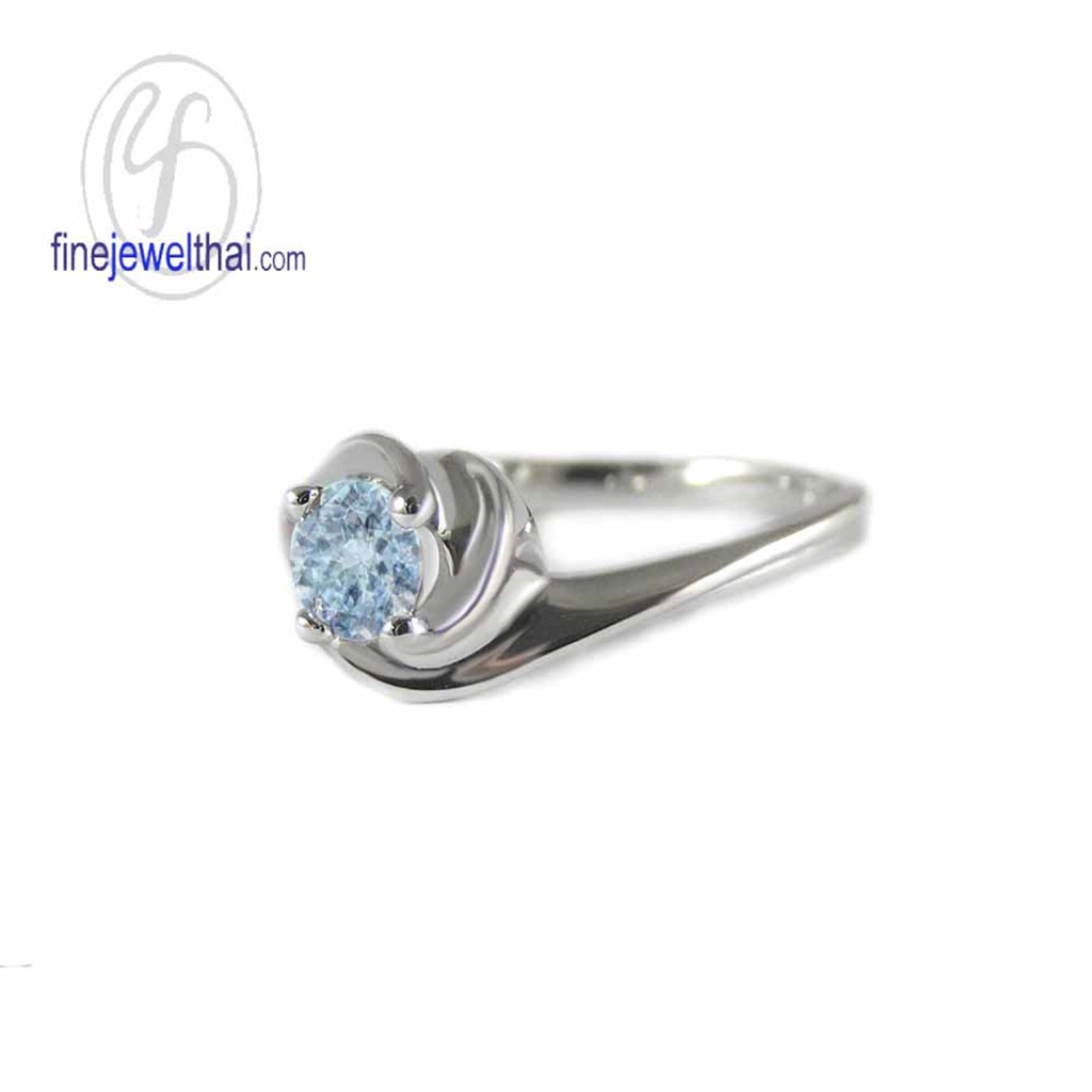 finejewelthai-แหวนโทพาซ-โทพาซ-แหวนพลอย-แหวนเงินแท้-พลอยประจำเดือนเกิด-topaz-silver-ring-birthstone-r1288tp