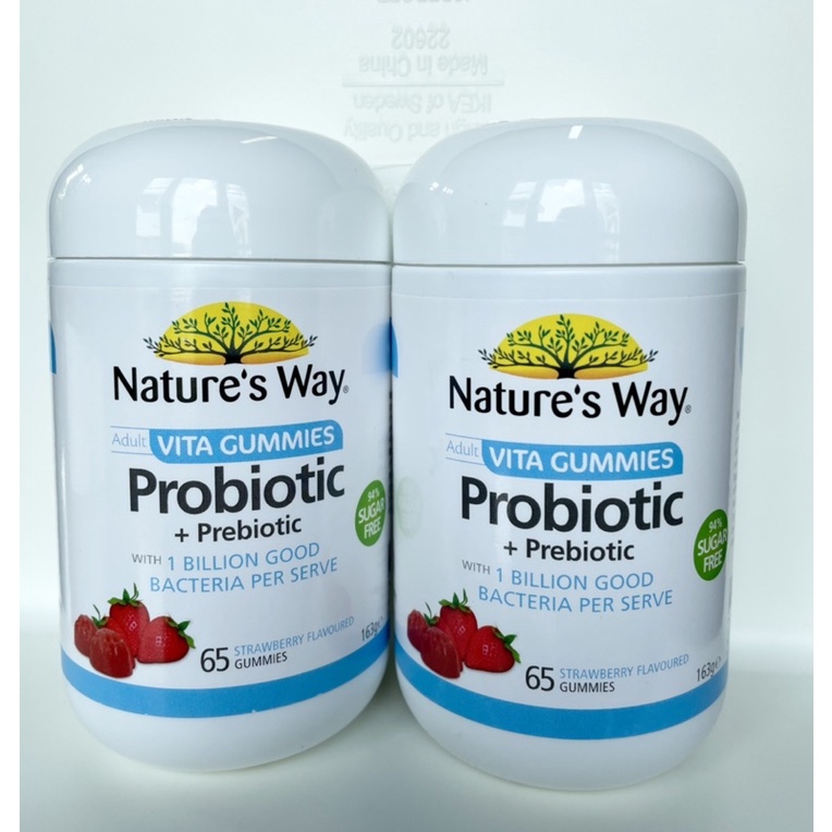 ภาพหน้าปกสินค้าNatures Way Probiotic+PrebioticVitaช่วยเสริมภูมิคุ้มกันGummies65เม็ดวิตามินของแท้จากออสเตรเลีย