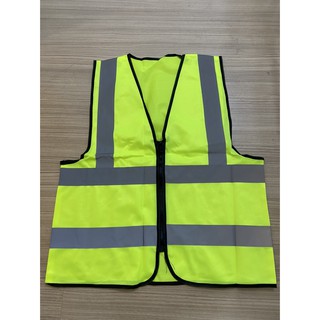 F02  เสื้อกั๊กสะท้อนแสงเห็นได้ชัด Traffic Construction ชุดปั่นจักรยาน เสื้อจราจร safety vest