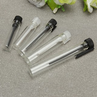 ภาพหน้าปกสินค้า10 Pcs 1ml 2ml 3ml 5ml Empty Small Clear Glass Perfume Sample Vial Bottle ขวด ที่เกี่ยวข้อง