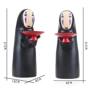 21cm Spirited Away Piggy Bank Kaonashi Faceless Man action figure Figures Toy Smart Anime Gift Automatic Eaten bank กระปุกออมสิน กระปุกออมสินผีไร้หน้า ของเล่นเด็ก 21ซม