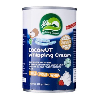 ภาพหน้าปกสินค้าเนเจอร์ชาม วิปปิ้งครีมมะพร้าว 400 มิลลิลิตร - Plant Based Coconut Whipping Cream 400ml Nature\'s Charm brand ที่เกี่ยวข้อง